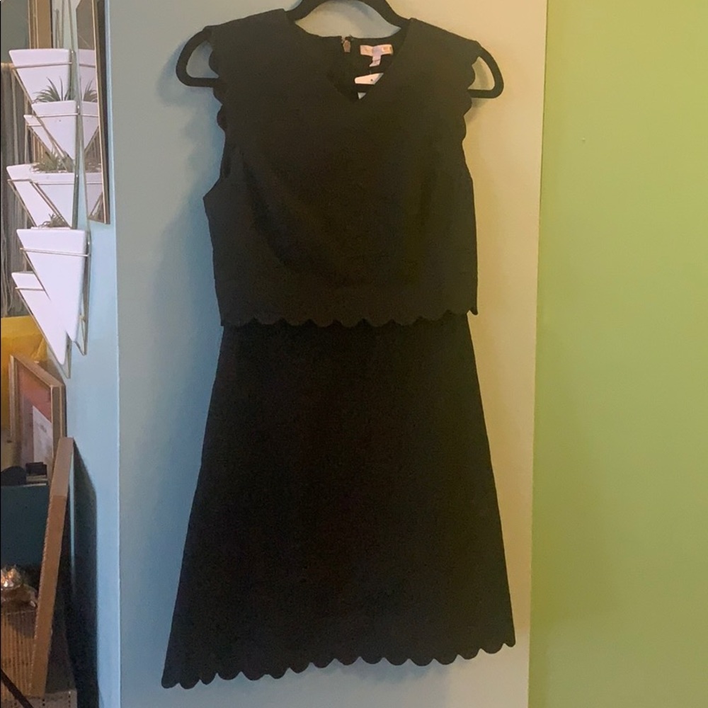 Rebecca Taylor Scalloped Mini Dress